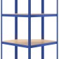 vidaXL Estantería esquina 4 niveles madera contrachapada y acero azul vidaXL Estantería esquina 4 niveles madera contrachapada y acero azul