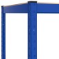 vidaXL Estantería almacenaje 5 niveles azul madera contrachapada acero vidaXL Estantería almacenaje 5 niveles azul madera contrachapada acero
