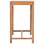 vidaXL Mesa alta de jardín madera maciza de teca 110x60x105 cm
