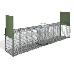 vidaXL Trampa para animales vivos 2 puertas 150x30x30 cm 