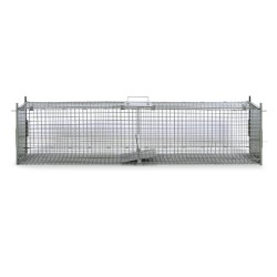 vidaXL Trampa para animales vivos 2 puertas 150x30x30 cm 