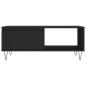 vidaXL Mesa de centro madera contrachapada negro 90x50x36,5 cm