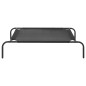 vidaXL Cama de perro elevada negra textilene S vidaXL Cama de perro elevada negra textilene S