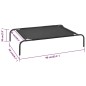 vidaXL Cama de perro elevada negra textilene S vidaXL Cama de perro elevada negra textilene S