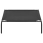 vidaXL Cama de perro elevada negra textilene XL vidaXL Cama de perro elevada negra textilene XL