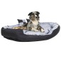 vidaXL Cojín para perro reversible y lavable gris y negro 150x120x25 cm vidaXL Cojín para perro reversible y lavable gris y negro 150x120x25 cm