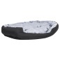vidaXL Cojín para perro reversible y lavable gris y negro 150x120x25 cm vidaXL Cojín para perro reversible y lavable gris y negro 150x120x25 cm