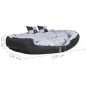 vidaXL Cojín para perro reversible y lavable gris y negro 150x120x25 cm vidaXL Cojín para perro reversible y lavable gris y negro 150x120x25 cm