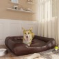 vidaXL Cama para perros de cuero sintético marrón 80x68x23 cm vidaXL Cama para perros de cuero sintético marrón 80x68x23 cm