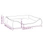 vidaXL Cama para perros de cuero sintético marrón 120x100x27 cm