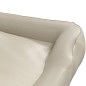 vidaXL Cama para perros de cuero sintético beige 80x68x23 cm vidaXL Cama para perros de cuero sintético beige 80x68x23 cm