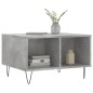 vidaXL Mesa de centro madera contrachapada gris hormigón 60x50x36,5 cm vidaXL Mesa de centro madera contrachapada gris hormigón 60x50x36,5 cm