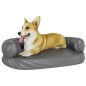 vidaXL Cama para perros de espuma cuero sintético gris 75x53 cm vidaXL Cama para perros de espuma cuero sintético gris 75x53 cm