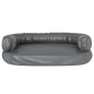 vidaXL Cama para perros de espuma cuero sintético gris 75x53 cm vidaXL Cama para perros de espuma cuero sintético gris 75x53 cm