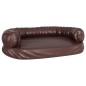 vidaXL Cama para perros de espuma cuero sintético marrón 75x53 cm vidaXL Cama para perros de espuma cuero sintético marrón 75x53 cm