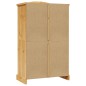 vidaXL Armario madera de pino Mexicano estilo Corona 2 Puertas vidaXL Armario madera de pino Mexicano estilo Corona 2 Puertas