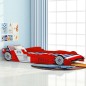 vidaXL Cama con forma de coche de carreras para niños roja 90x200 cm vidaXL Cama con forma de coche de carreras para niños roja 90x200 cm