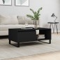 vidaXL Mesa de centro madera contrachapada negro 90x50x36,5 cm vidaXL Mesa de centro madera contrachapada negro 90x50x36,5 cm