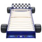 vidaXL Cama con forma de coche de carreras para niños 90x200 cm azul vidaXL Cama con forma de coche de carreras para niños 90x200 cm azul