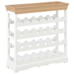vidaXL Armario botellero MDF blanco 70x22,5x70,5 cm