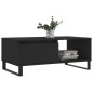 vidaXL Mesa de centro madera contrachapada negro 90x50x36,5 cm vidaXL Mesa de centro madera contrachapada negro 90x50x36,5 cm