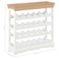 vidaXL Armario botellero MDF blanco 70x22,5x70,5 cm vidaXL Armario botellero MDF blanco 70x22,5x70,5 cm