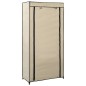vidaXL Mueble zapatero con funda de tela color crema 58x28x106 cm vidaXL Mueble zapatero con funda de tela color crema 58x28x106 cm