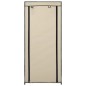 vidaXL Mueble zapatero con funda de tela color crema 58x28x106 cm vidaXL Mueble zapatero con funda de tela color crema 58x28x106 cm