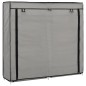 vidaXL Mueble zapatero con funda de tela gris 115x28x110 cm vidaXL Mueble zapatero con funda de tela gris 115x28x110 cm