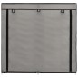 vidaXL Mueble zapatero con funda de tela gris 115x28x110 cm vidaXL Mueble zapatero con funda de tela gris 115x28x110 cm