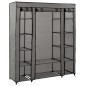 vidaXL Armario con compartimentos y varillas tela gris 150x45x176 cm vidaXL Armario con compartimentos y varillas tela gris 150x45x176 cm