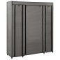 vidaXL Armario con compartimentos y varillas tela gris 150x45x176 cm vidaXL Armario con compartimentos y varillas tela gris 150x45x176 cm