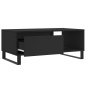 vidaXL Mesa de centro madera contrachapada negro 90x50x36,5 cm vidaXL Mesa de centro madera contrachapada negro 90x50x36,5 cm