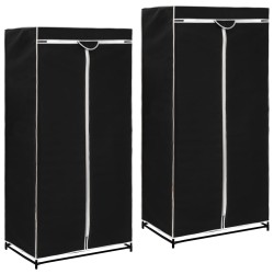 vidaXL Armarios 2 unidades negro 75x50x160 cm