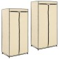 vidaXL Armarios 2 unidades color crema 75x50x160 cm vidaXL Armarios 2 unidades color crema 75x50x160 cm