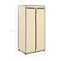 vidaXL Armarios 2 unidades color crema 75x50x160 cm vidaXL Armarios 2 unidades color crema 75x50x160 cm
