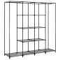 vidaXL Armario con 4 compartimentos gris 175x45x170 cm vidaXL Armario con 4 compartimentos gris 175x45x170 cm