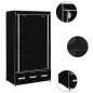 vidaXL Armario de tela negro 87x49x159 cm vidaXL Armario de tela negro 87x49x159 cm
