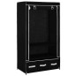 vidaXL Armario de tela negro 87x49x159 cm vidaXL Armario de tela negro 87x49x159 cm