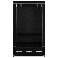 vidaXL Armario de tela negro 87x49x159 cm vidaXL Armario de tela negro 87x49x159 cm