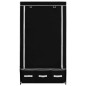 vidaXL Armario de tela negro 87x49x159 cm vidaXL Armario de tela negro 87x49x159 cm