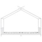 vidaXL Estructura de cama infantil madera maciza pino blanco 90x200 cm vidaXL Estructura de cama infantil madera maciza pino blanco 90x200 cm