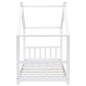 vidaXL Estructura de cama infantil madera maciza pino blanco 90x200 cm vidaXL Estructura de cama infantil madera maciza pino blanco 90x200 cm
