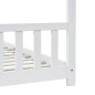 vidaXL Estructura de cama infantil madera maciza pino blanco 90x200 cm vidaXL Estructura de cama infantil madera maciza pino blanco 90x200 cm