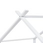 vidaXL Estructura de cama infantil madera maciza pino blanco 90x200 cm vidaXL Estructura de cama infantil madera maciza pino blanco 90x200 cm