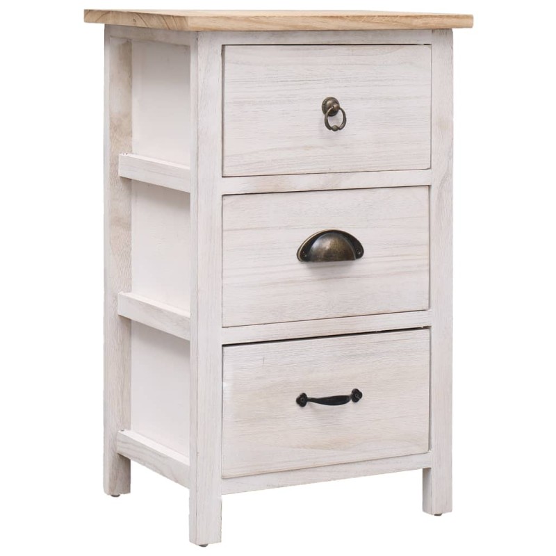 vidaXL Armario auxiliar de madera de paulownia 35x25x57 cm vidaXL Armario auxiliar de madera de paulownia 35x25x57 cm