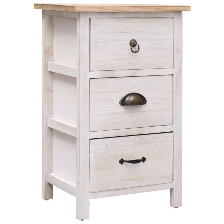 vidaXL Armario auxiliar de madera de paulownia 35x25x57 cm