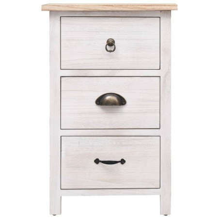 vidaXL Armario auxiliar de madera de paulownia 35x25x57 cm