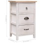 vidaXL Armario auxiliar de madera de paulownia 35x25x57 cm vidaXL Armario auxiliar de madera de paulownia 35x25x57 cm