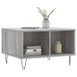 vidaXL Mesa de centro madera contrachapada gris Sonoma 60x50x36,5 cm vidaXL Mesa de centro madera contrachapada gris Sonoma 60x50x36,5 cm